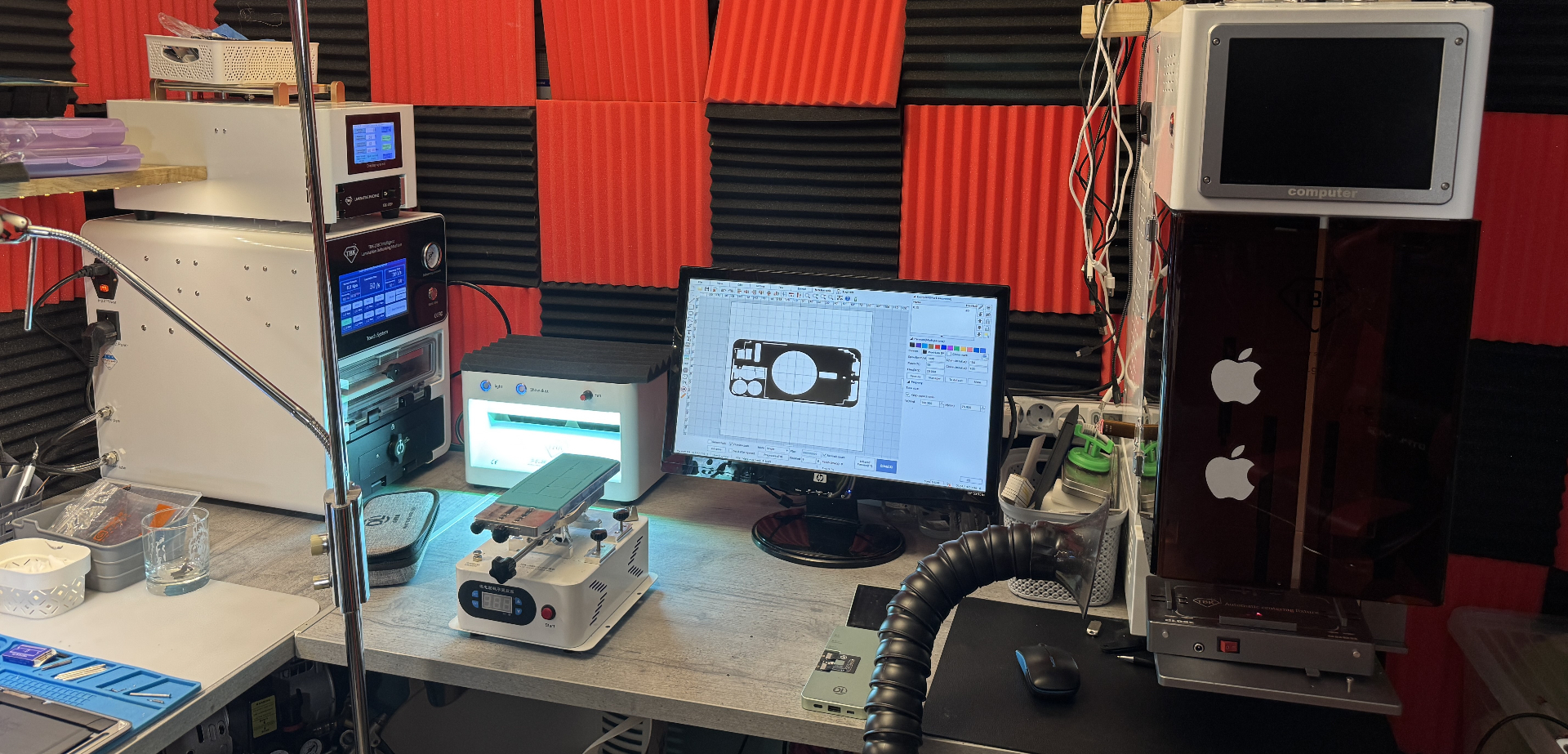 Werkstatt – Lasergerät & Mikroskop